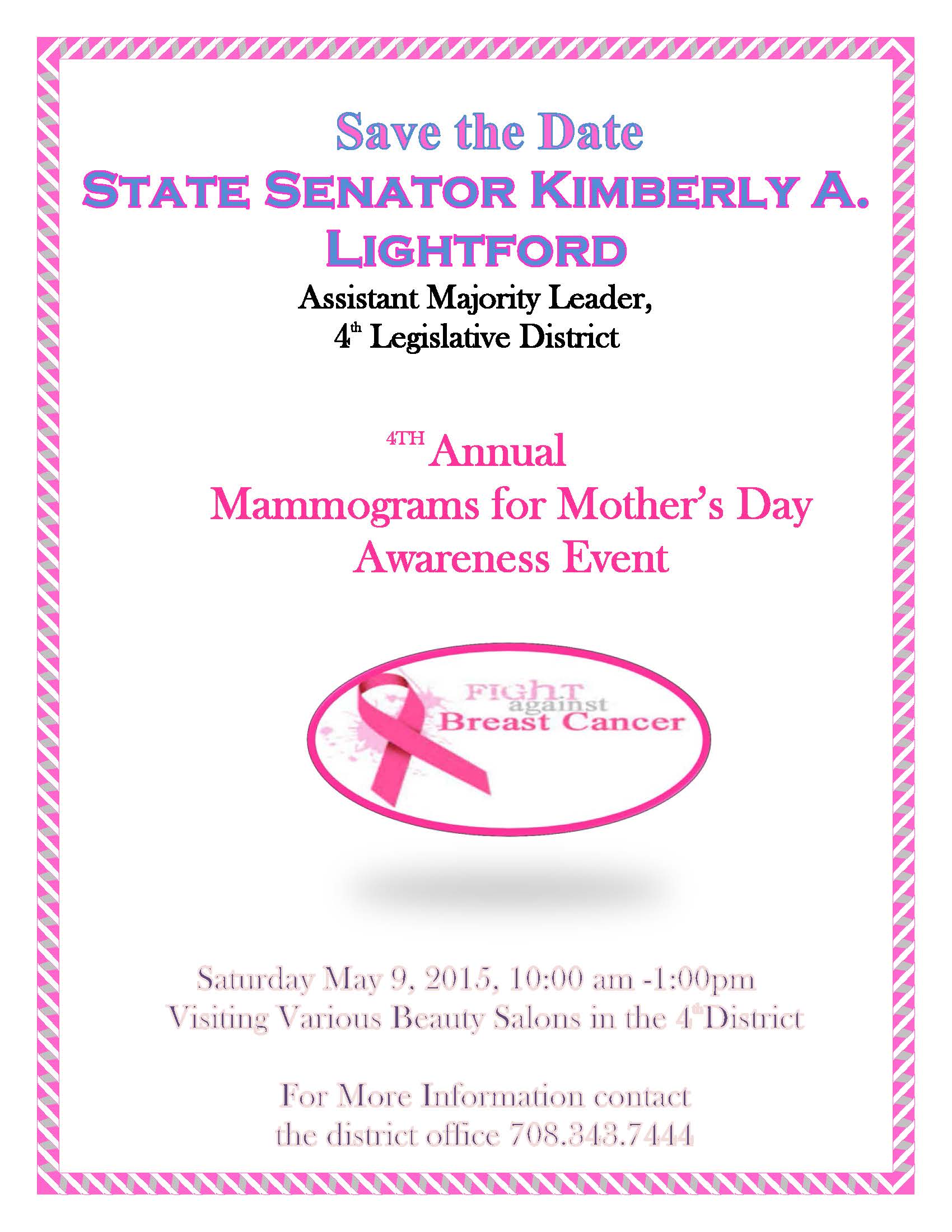 Senators Mothers Day Event 2015 flier