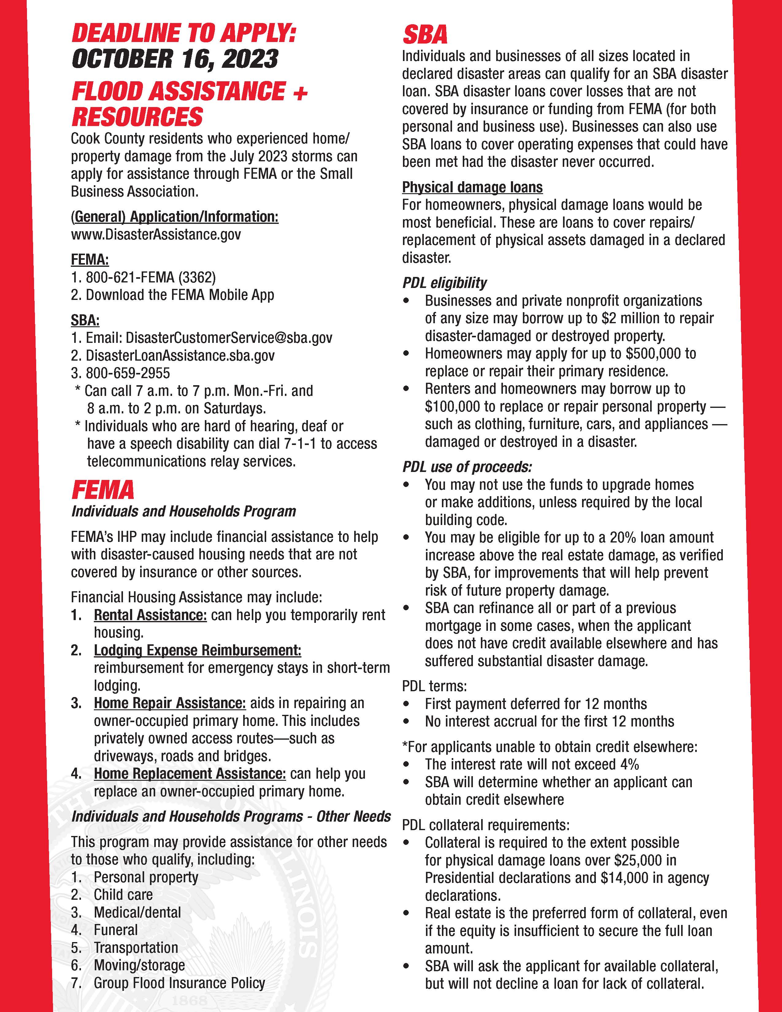 Flood Assistance Page 2