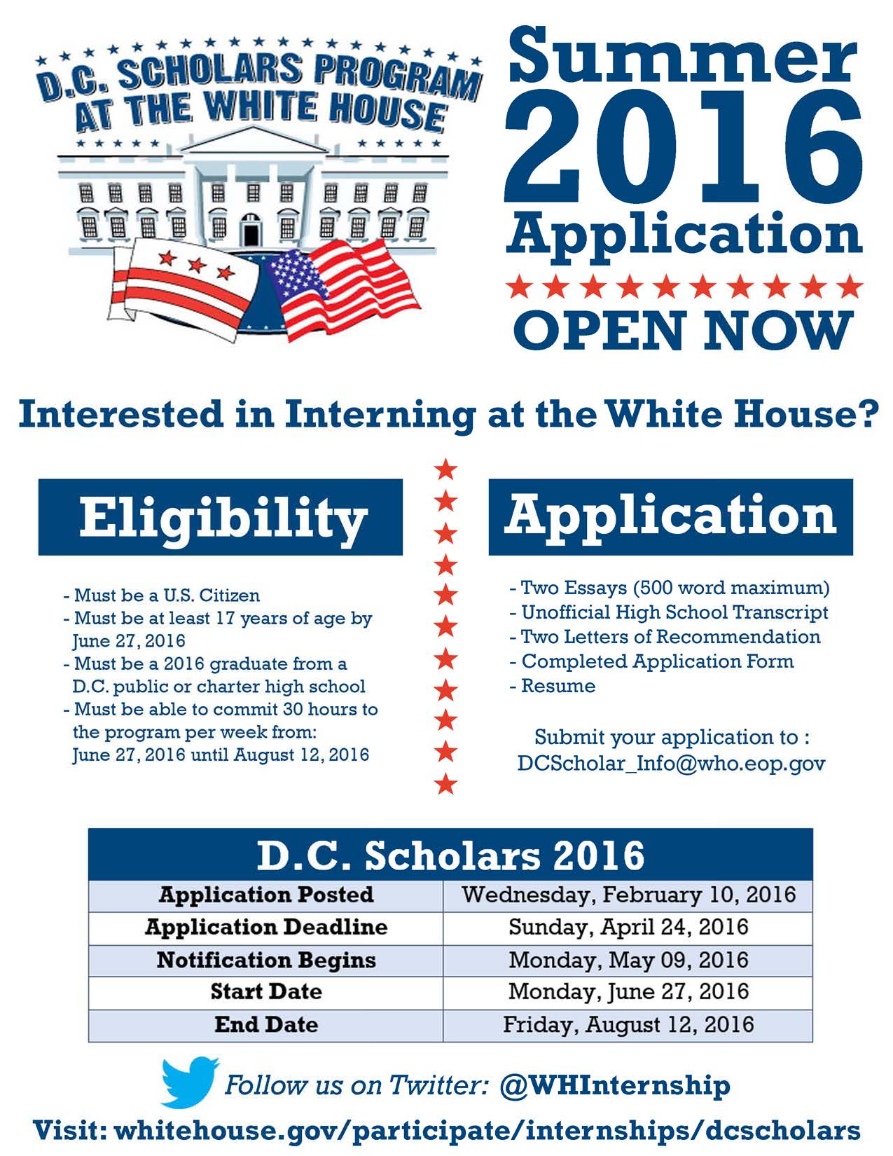 white house internship flyer Page 1